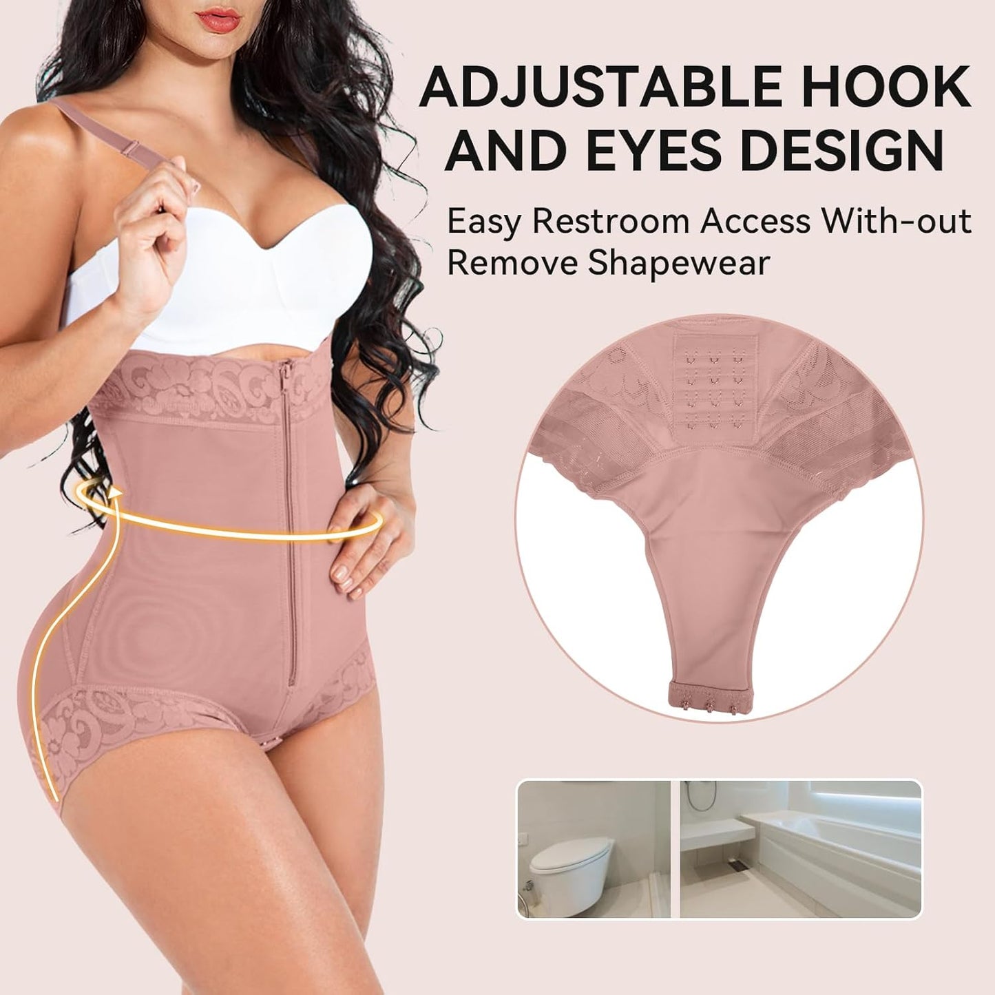 Shapewear for Women Tummy Control Fajas Colombianas Body Shaper Butt Lifter Compression Garment Open Bust Bodysuit