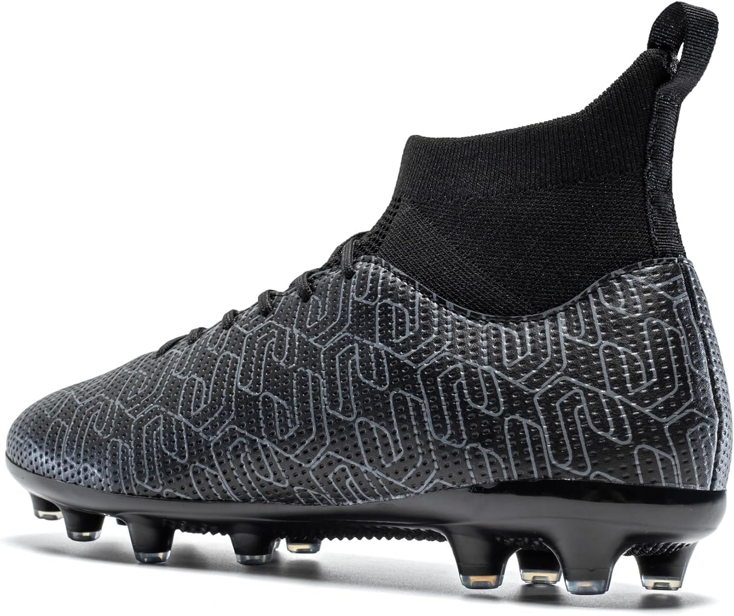 Kids Soccer Cleats Boys Youth Firm Groud Cleats for Girls High Top Trainning Football Shoes AG/FG