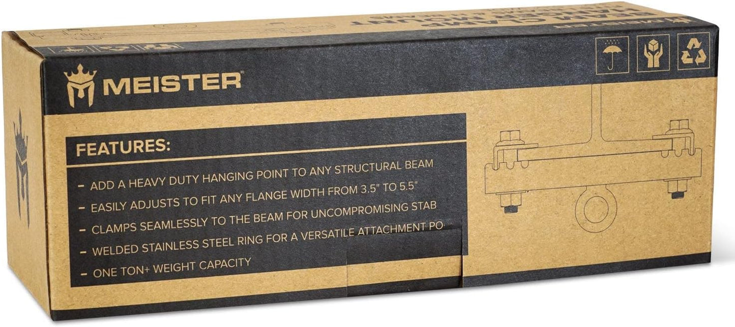 Meister - Clamp Suspension Bracket for Boxing and MMA, Suspension Straps and roof Accessories