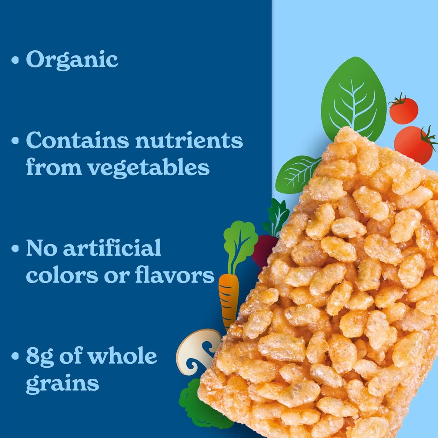 MadeGood Crispy Squares, Vanilla (36 Count) Gluten Free Snacks