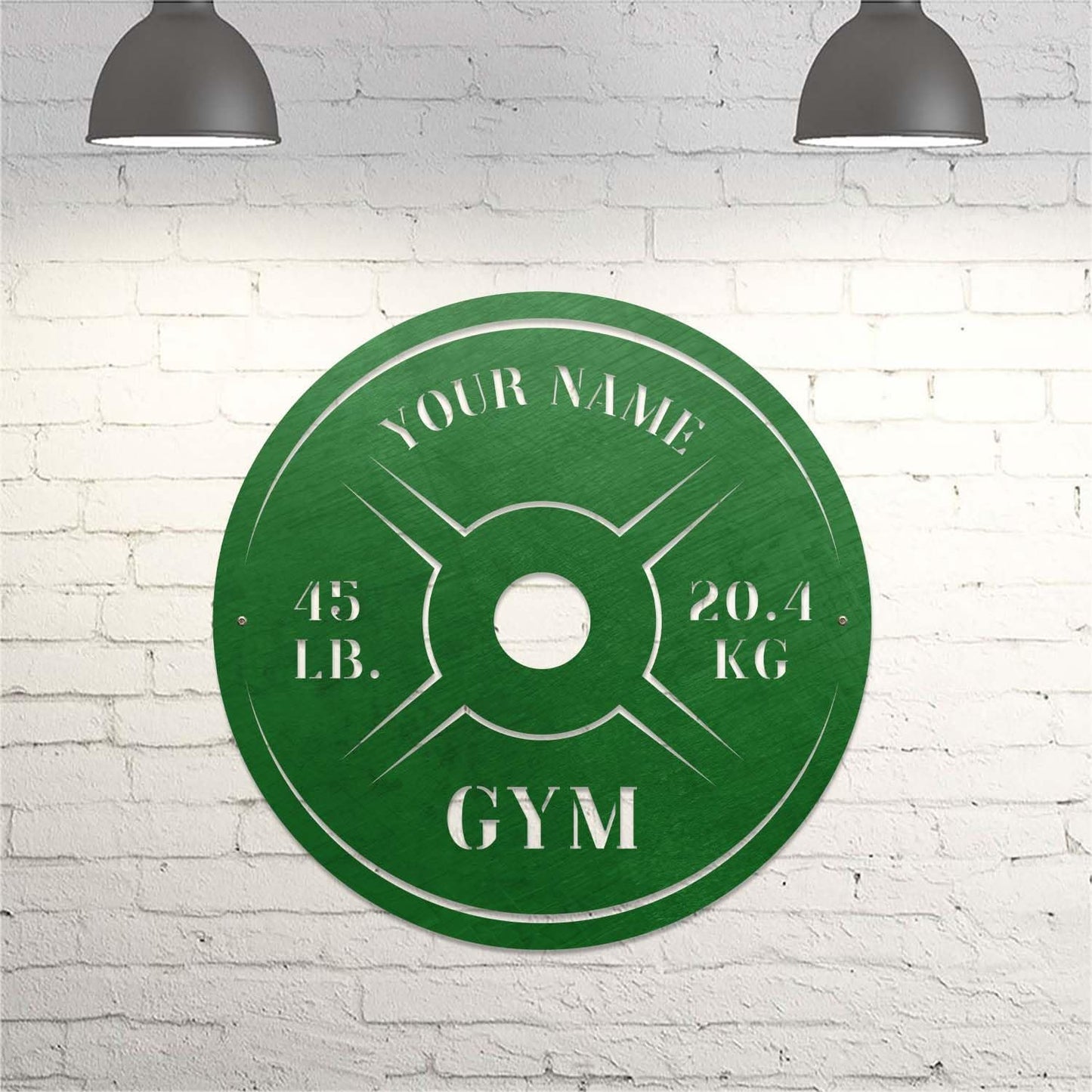 Personalized Home Gym LED Tin Metal Sign Multiple Sizes, Weight Lifting Exercise Workout Room Training Fitness Center Motivational Inspirational Quotes Decor Wall Art Hanging Accessories (08 LED)