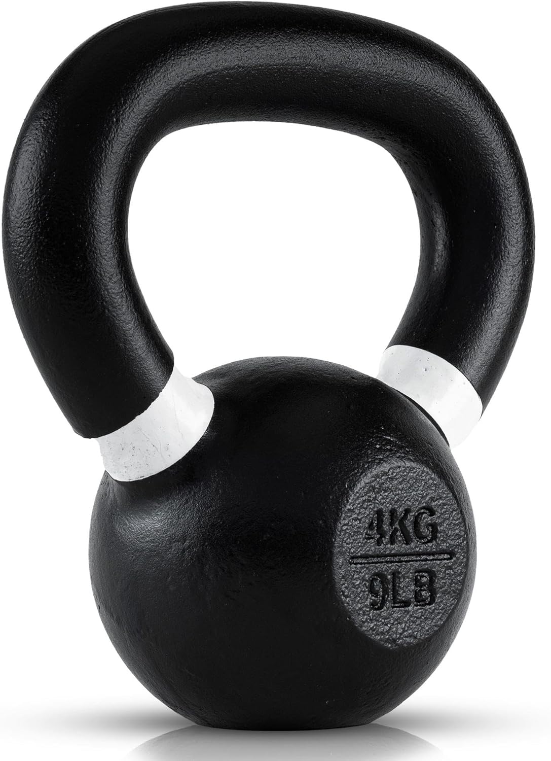 Single Cast Iron Kettlebell | Powder Coated - Wide Handle Weights for Core & Glute Workouts; Swings, Squats, Deadlifts; Strength, Endurance & Flexibility for Men & Women