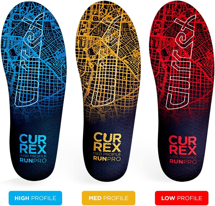 CURREX RunPro Insoles for Running Shoes – Arch Support Inserts to Help Reduce Fatigue, Prevent Injuries & Boost Performance – for Men & Women – Medium Arch, XL