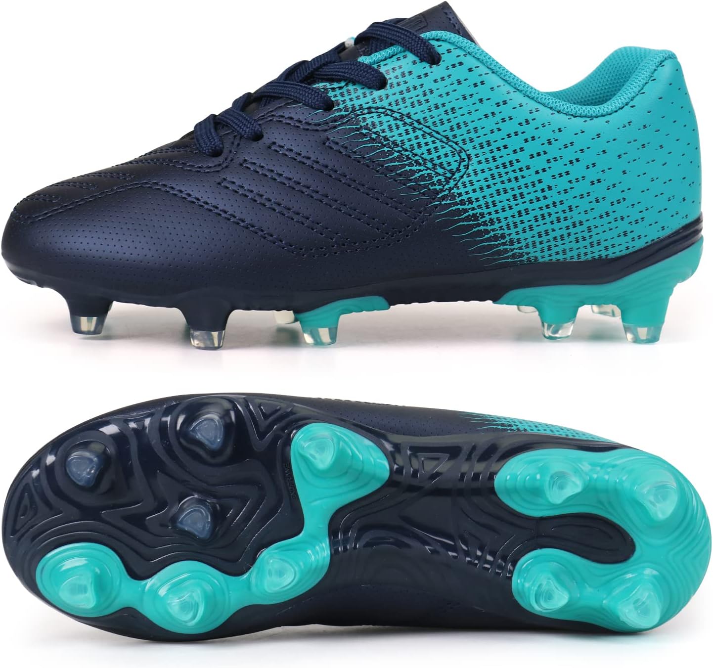 brooman Kids Soccer Cleats Boys Girls Athletic Outdoor Football Shoes