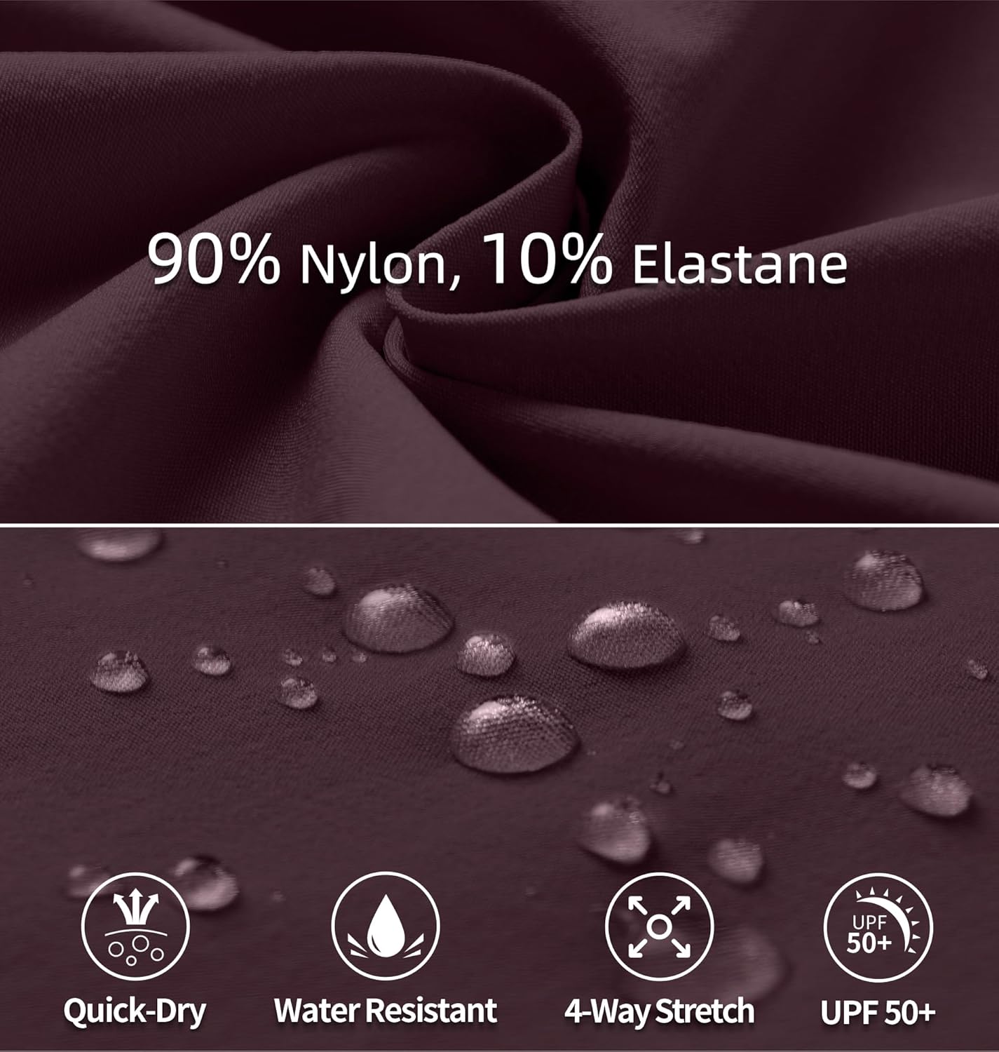 Women's Hiking Pants Quick Dry Lightweight Cargo Pants UPF 50 Water Resistant Zipper Pockets for Golf Travel Work Camping