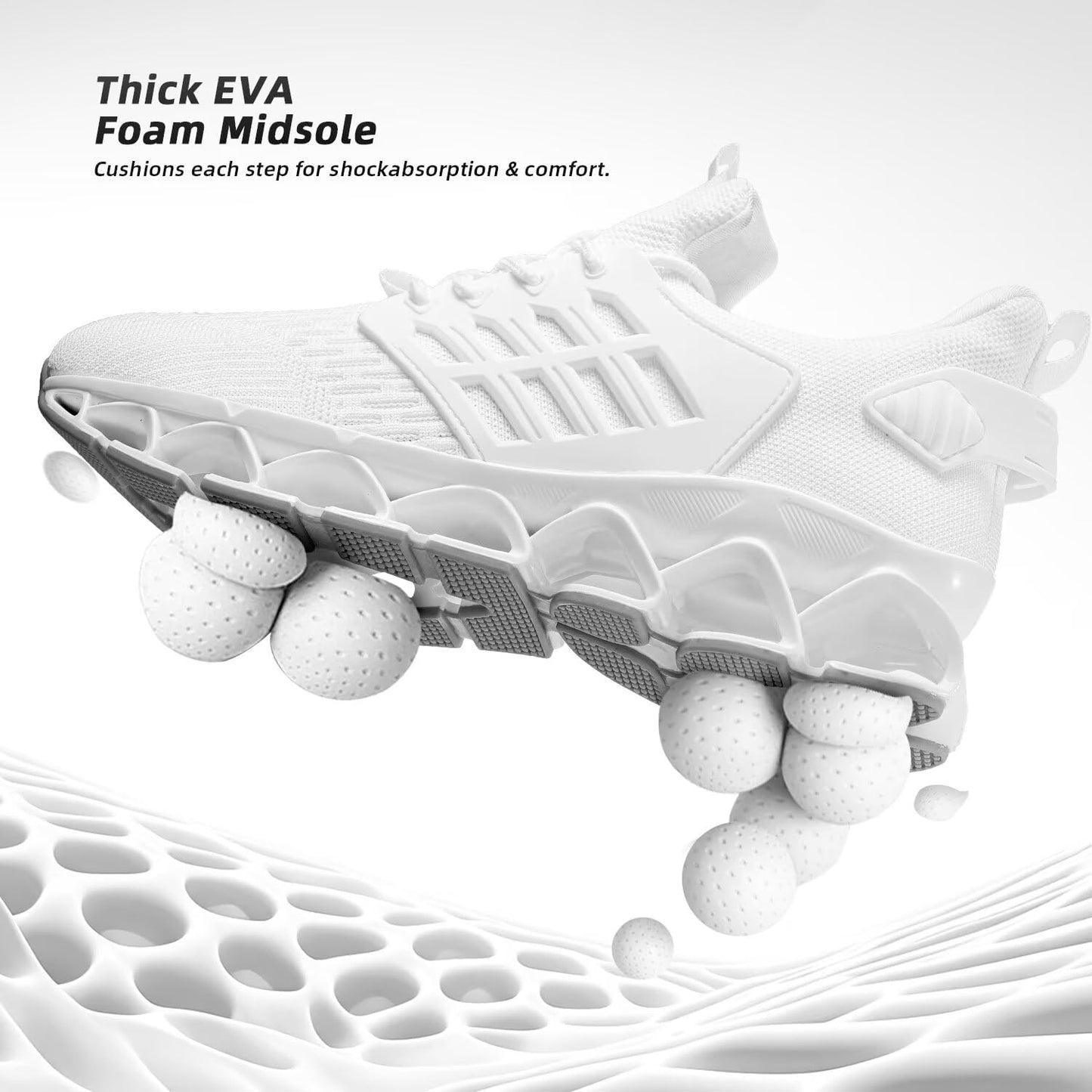 Mens Slip on Walking Running Shoes Blade Tennis Casual Fashion Sneakers Comfort Non Slip Work Sport Athletic Trainer