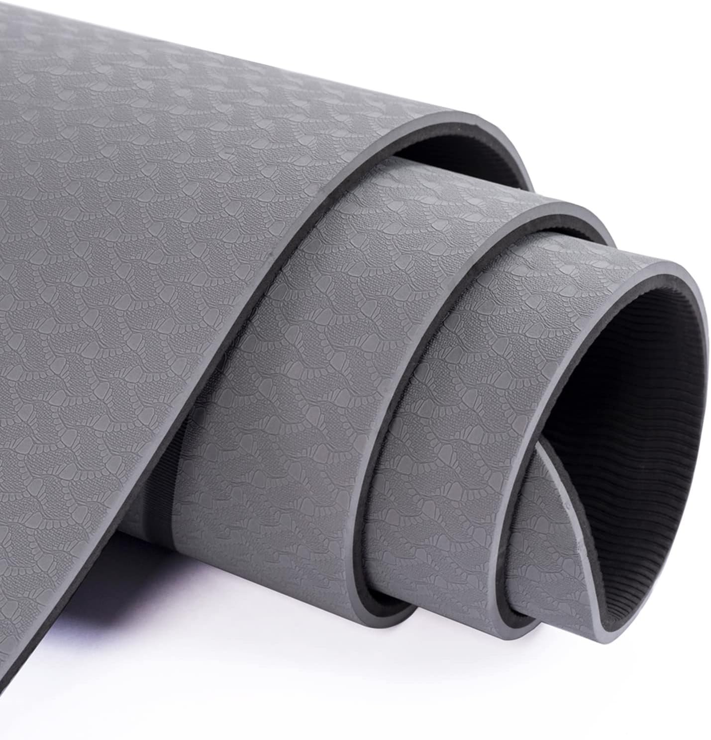 Yoga Mat Non Slip, Pilates Fitness Mats, Eco Friendly, Anti-Tear 1/4" Thick Yoga Mats for Women, Exercise Mats for Home Workout with Carrying Sling and Storage Bag