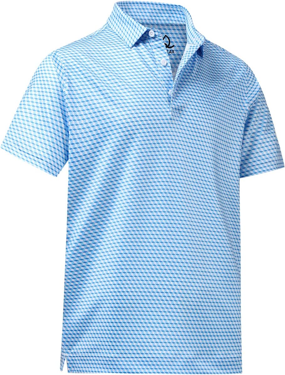 DEOLAX Mens Polo Shirts Fashion Print Mens Golf Shirt Dry Fit Mens Golf Polo Short Sleeve Quick Dry Funny Golf Shirt for Men