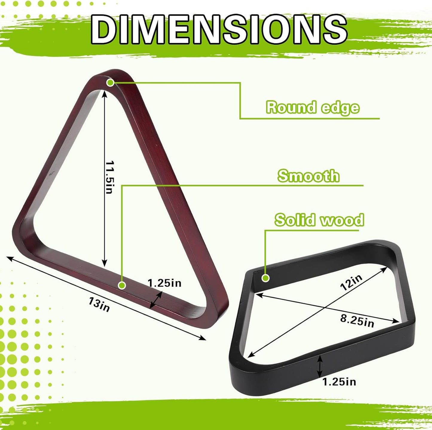 31 Pcs Billiard Accessory Kit Billiard Pool Table Balls with Triangle and Diamond Ball Holder Cue Chalks Pool Table Brush Set