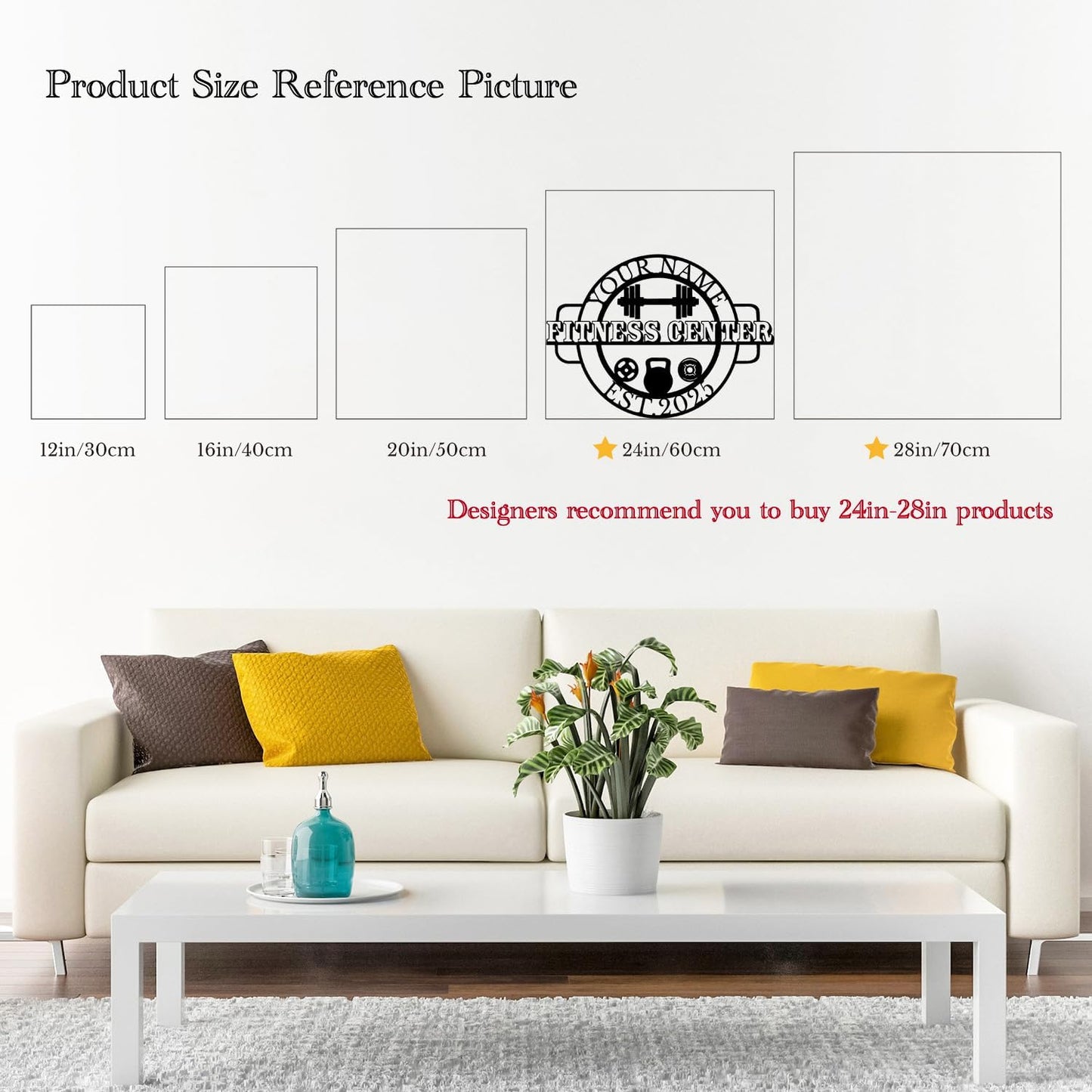 Customized Metal Gym Name Sign, Personalized Sports Room Wall Art,Metal Gym Sign,Unique Fitness Wall Sign, Gym Lovers Unique Gift, Gym Wall Art,Training Center Sign (Style-12)