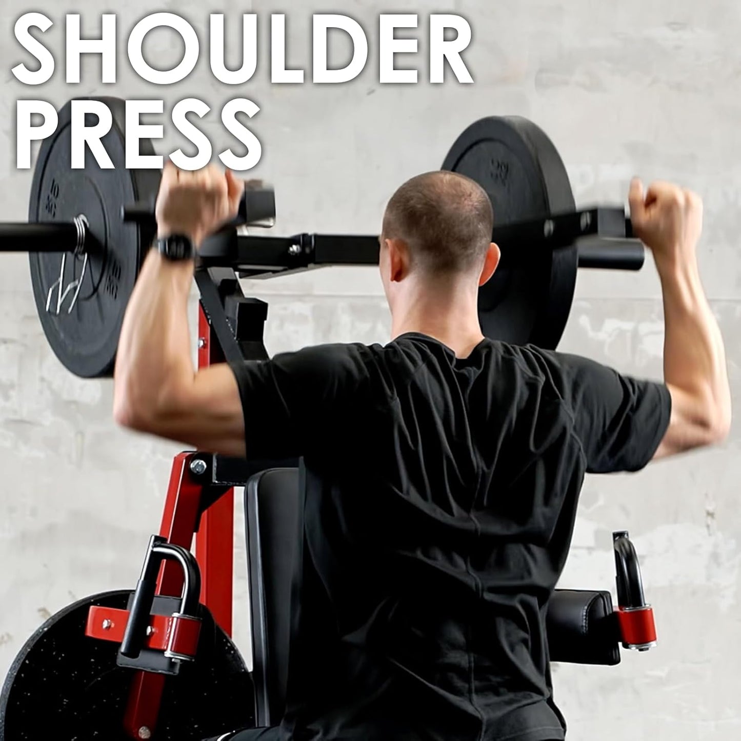 Mikolo Deltoid and Shoulder Press Machine, Lateral Raise Machine with Adjustable Seat and Backrest, 800 Weight Capacity Upper Body Machine