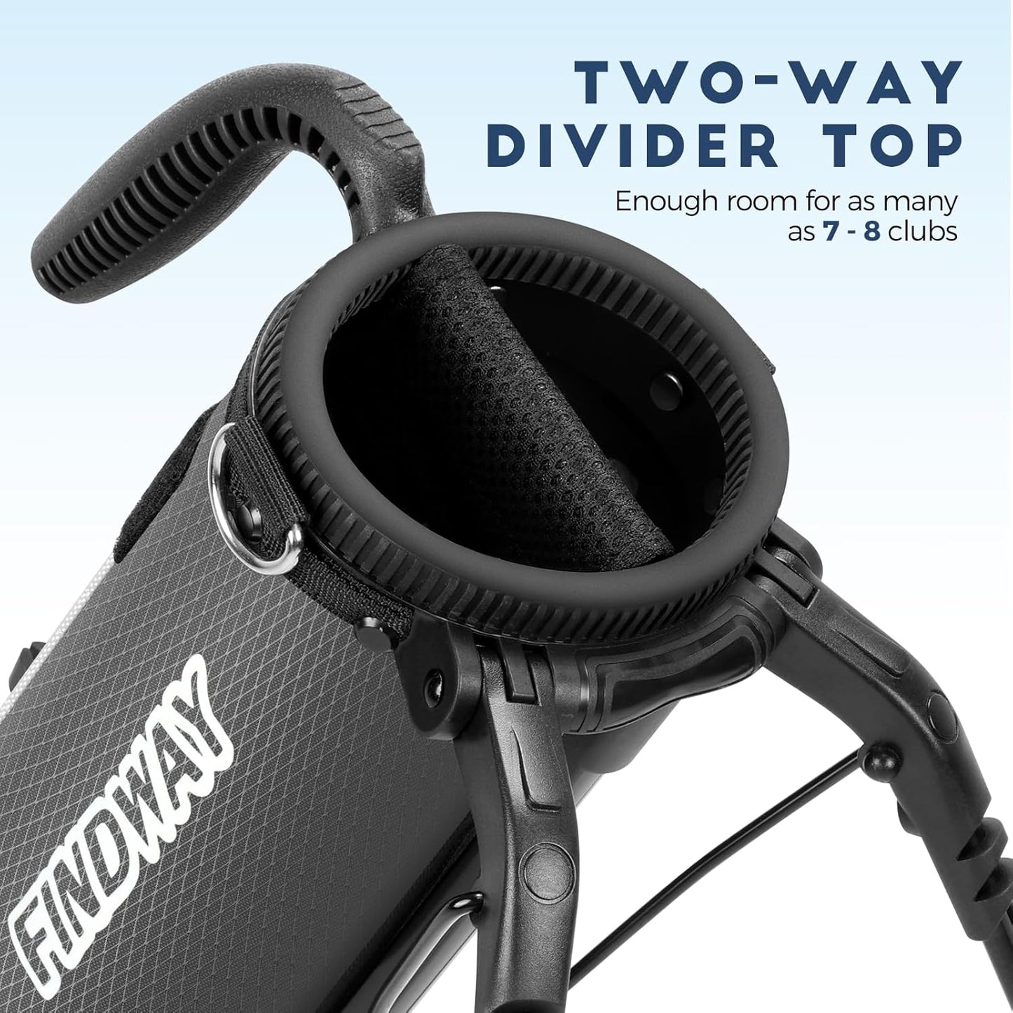 Findway Golf Stand Bag, Par 3 Golf Bag Pitch n Putt Small Golf Bag with Ball Holder and Cooler Bag, Lightweight Golf Carry Bag for Men Women