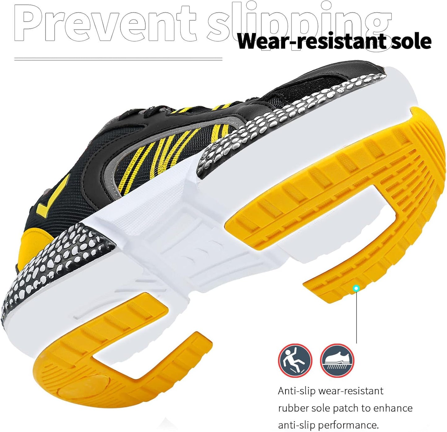 WETIKE Boy's Shoes Mesh Slip on Lightweight Running Sneakers