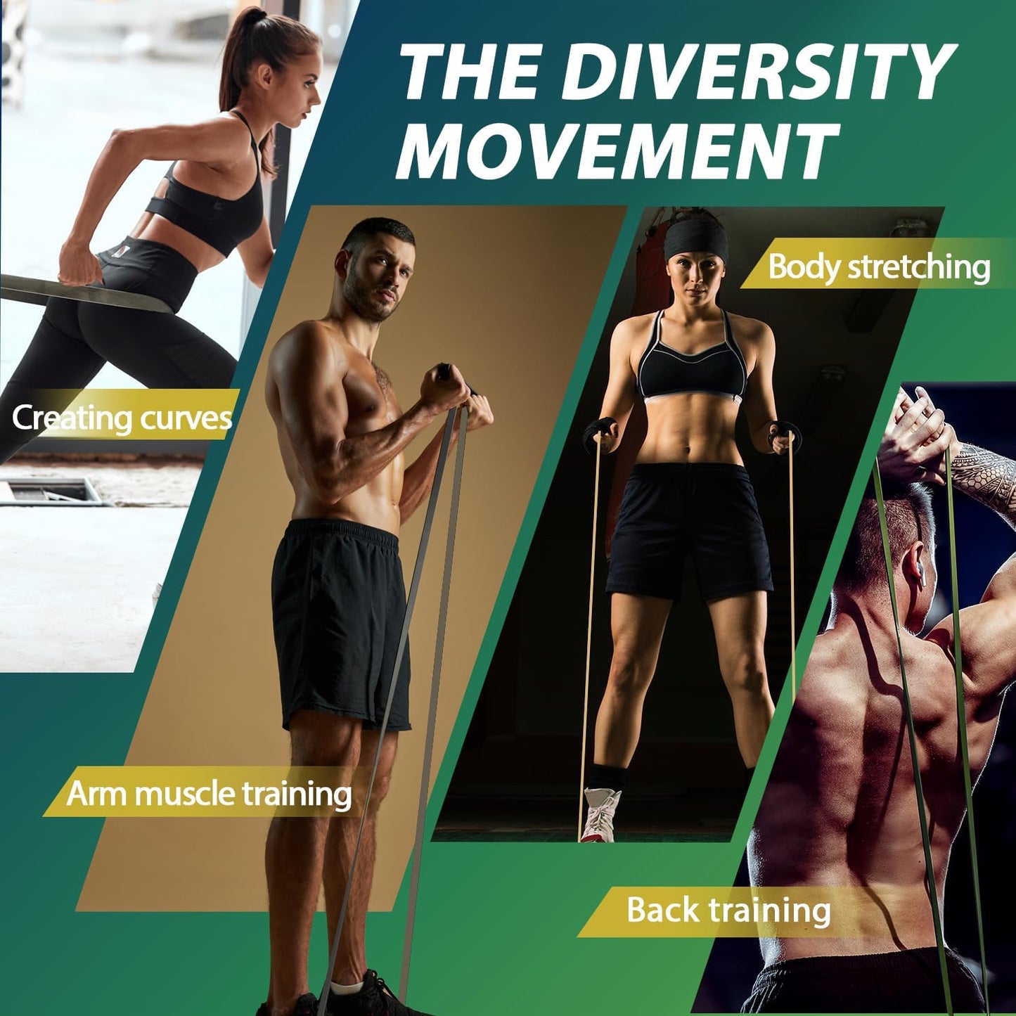 LEEKEY Resistance Bands Set for Pull-Up Assistance & Full-Body Training, Multi-Level Exercise Bands with Bag for Home Workouts, Physical Therapy, Strength Training (Men/Women)