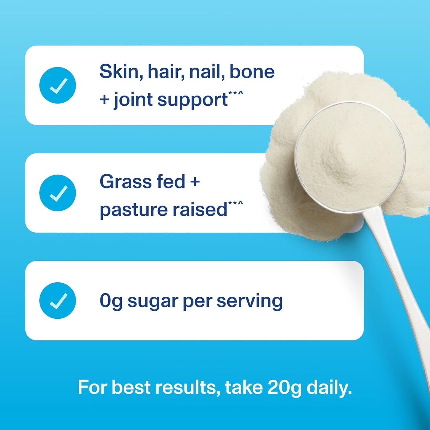 Vital Proteins Collagen Peptides Powder Supplement for Skin Hair Nail Joint Health or Support - Hydrolyzed Collagen - Unflavored, 7 Servings