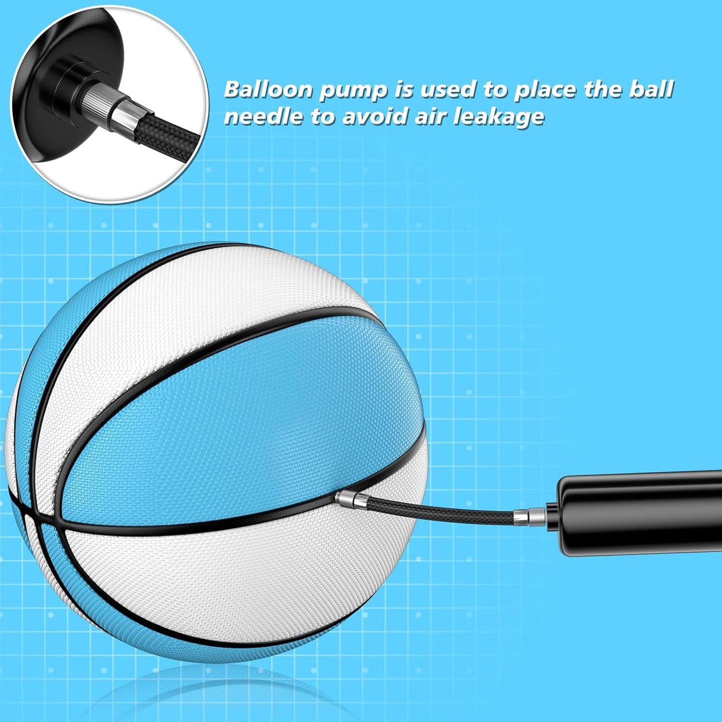 2 Pack Pool Basketball - Choose Between Size 3 and Size 6, Waterproof Ball with Anti-Slip Grip, Sturdy for Swimming Pool Basketball Hoops & Games