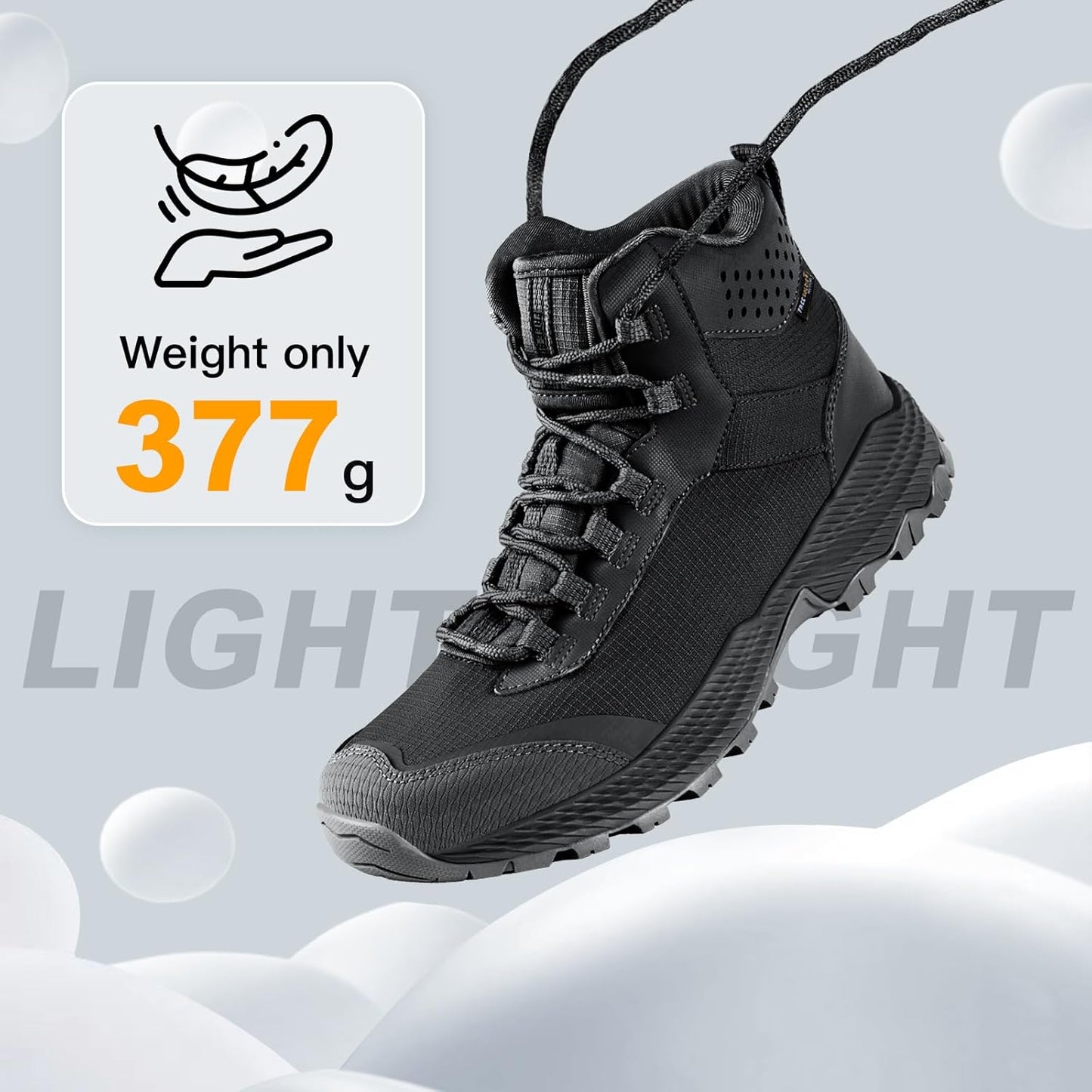 FREE SOLDIER Men's Tactical Hiking Boots Breathable Desert Boots Lightweight Work Military Boots