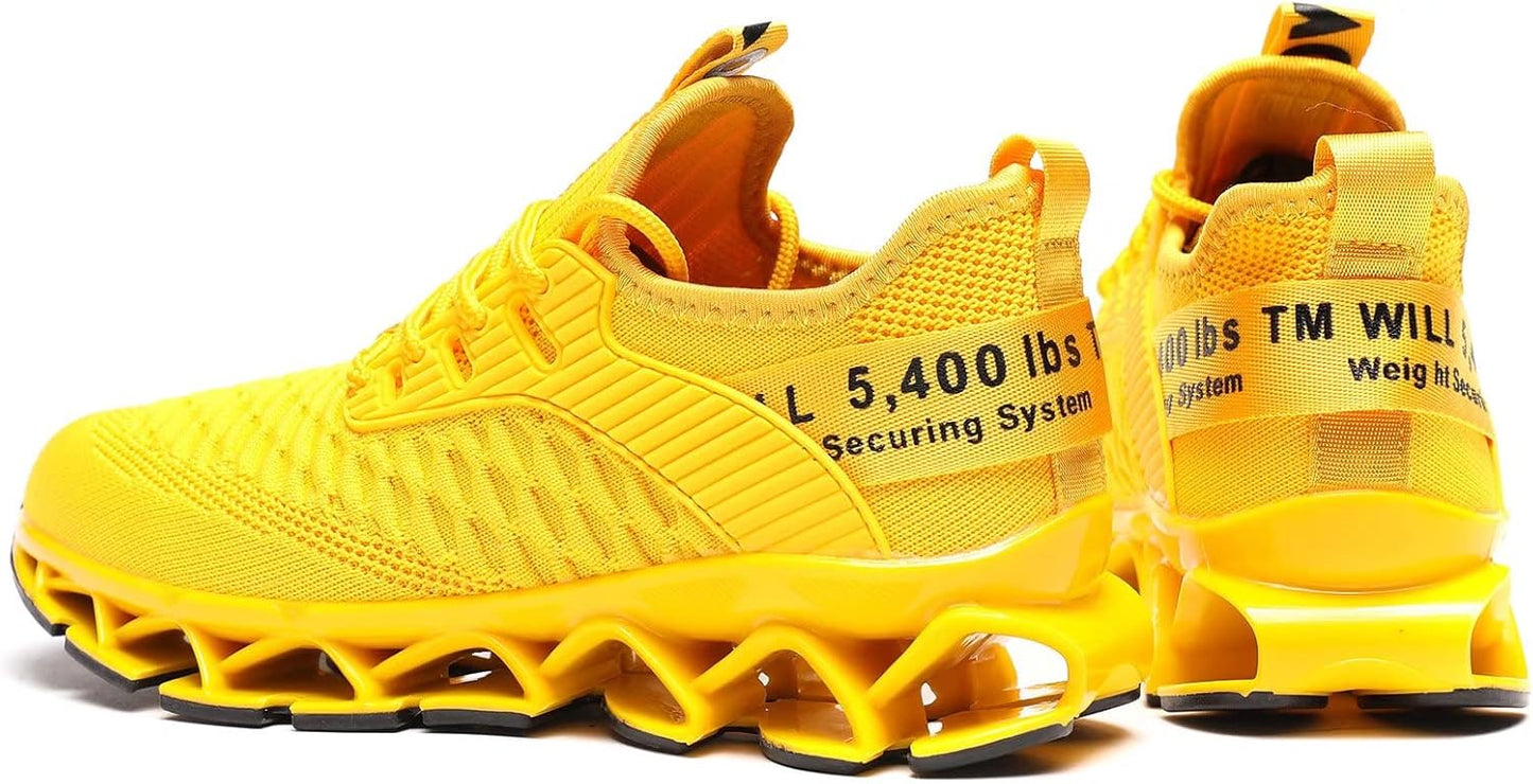 Men's Running Shoes Blade Tennis Walking Fashion Sneakers Breathable Non Slip Gym Sports Work Trainers