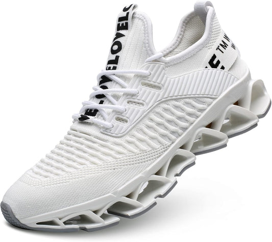 Men's Running Shoes Blade Tennis Walking Fashion Sneakers Breathable Non Slip Gym Sports Work Trainers