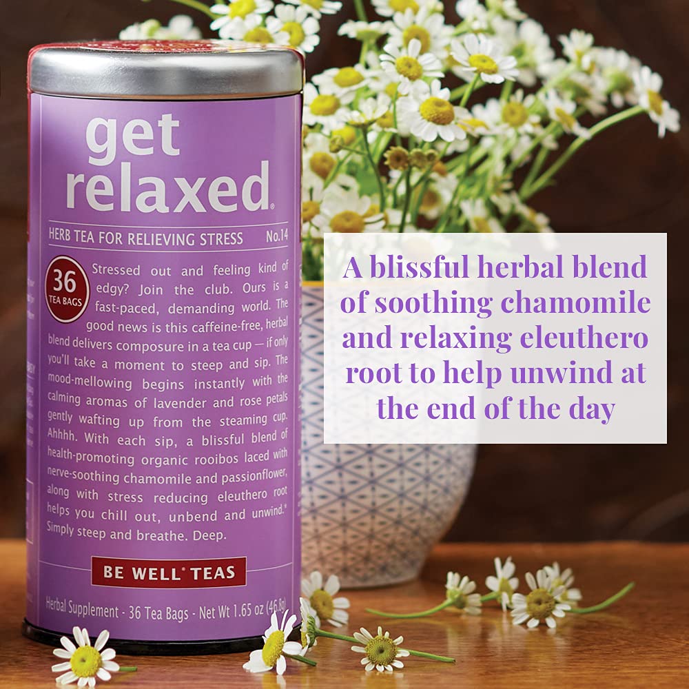 The Republic of Tea - Get Relaxed No.14 Tea for Relieving Stress Tea, 36-Count