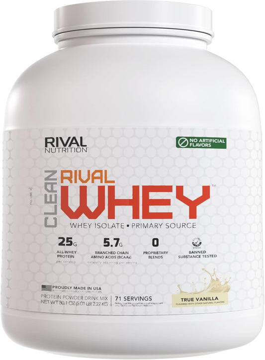 Naturally Flavored Rival Whey- True Vanilla - 5lb