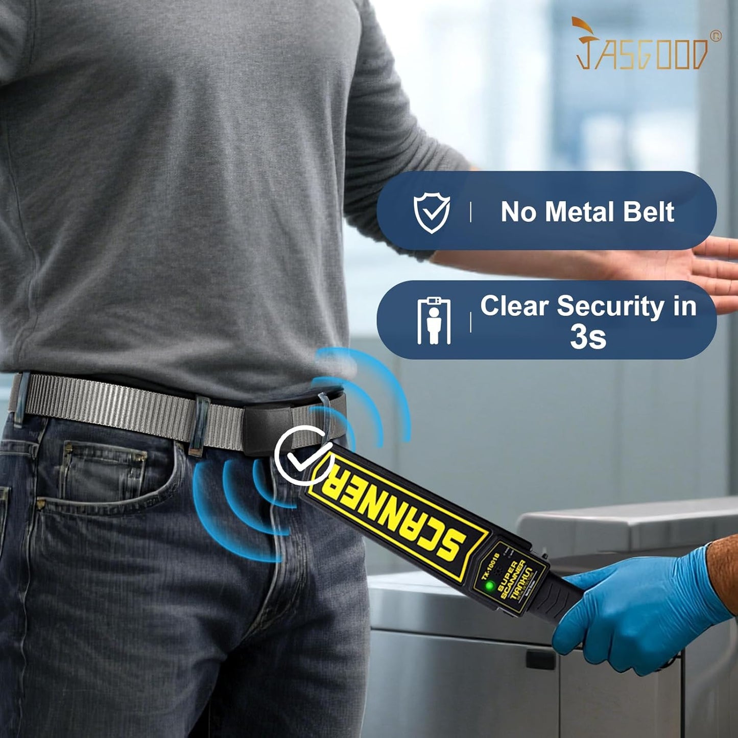 JASGOOD Nylon Canvas Breathable Military Tactical Men Waist Belt With Plastic Buckle