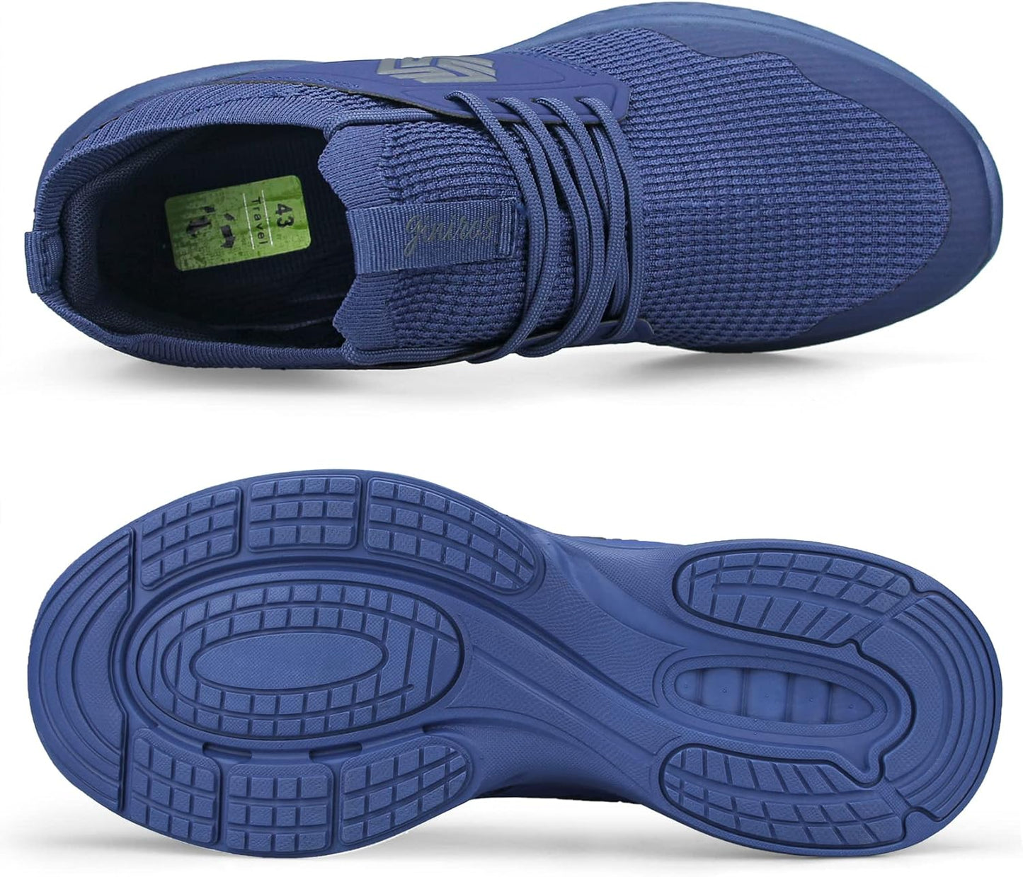 Mens Slip On Walking Shoes Non Slip Running Shoes Breathable Workout Shoes Lightweight Gym Sneakers