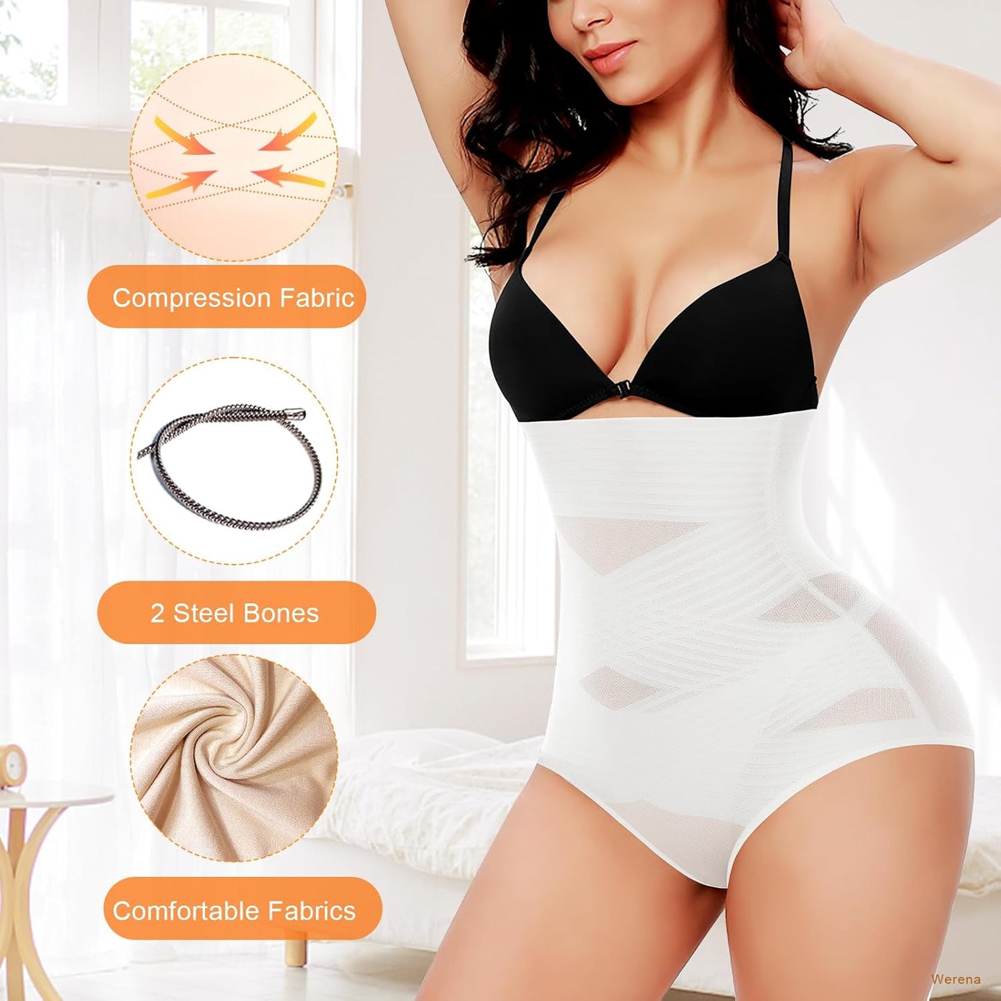 Tummy Control Shapewear Panties for Women High Waisted Body Shaper Slimming Shapewear Underwear Girdle Panty