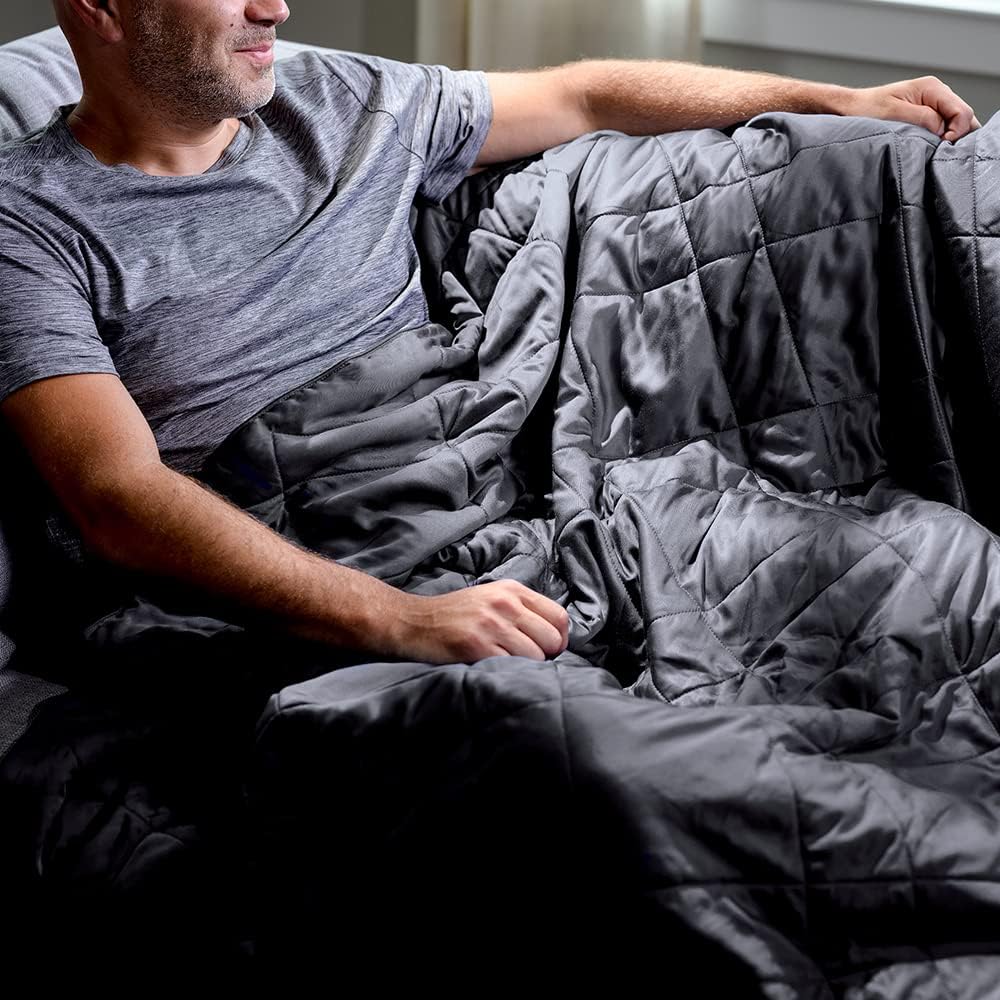 LUXOME Lightweight Blanket | 100% Rayon (Viscose) from Bamboo Fabric & Fill | King/Cal King - 98"x92" | Thermal-Regulating | Charcoal