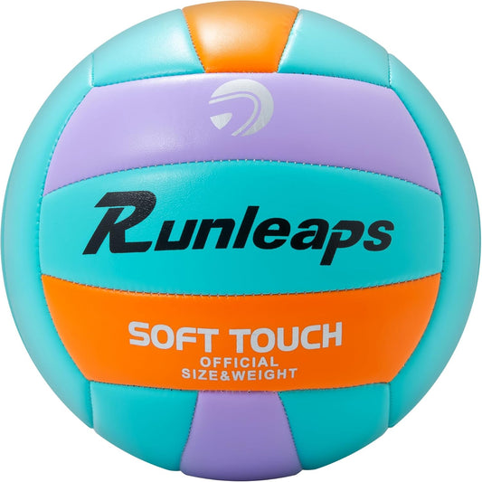 Beach Volleyball Official Size 5 Soft Waterproof Volleyball Sand Sports PU Ball for Indoor, Outdoor, Pool, Gym, Training