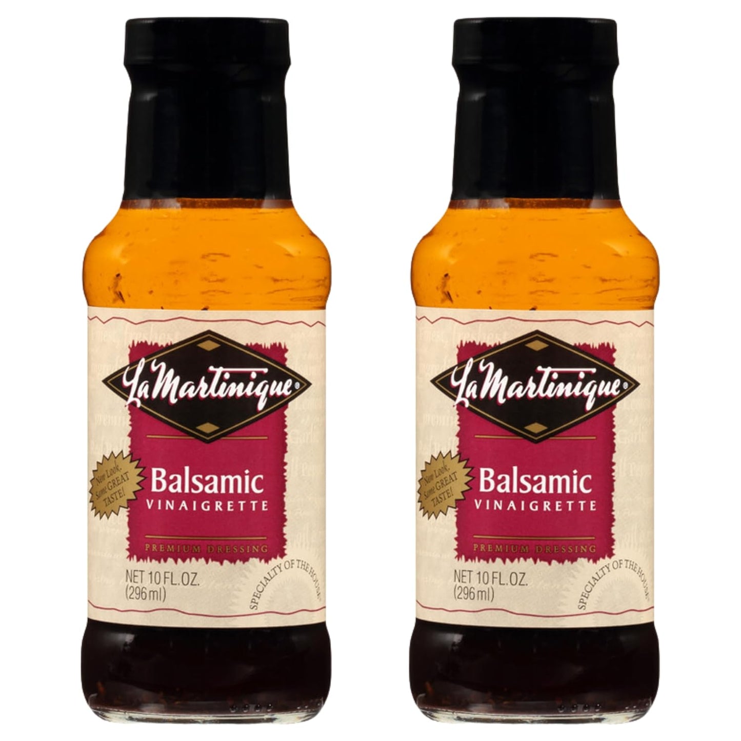 La Martinique Balsamic Vinaigrette Dressing 10 Ounce Bottle (Pack of 2)