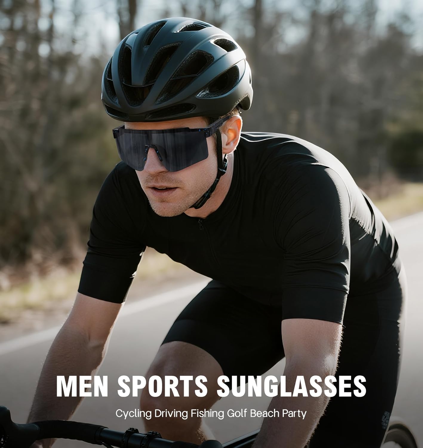 MALIDAK Sports Sunglasses for Mens Women Youth Baseball Sunglasses UV400 Protection Men Cycling Glasses