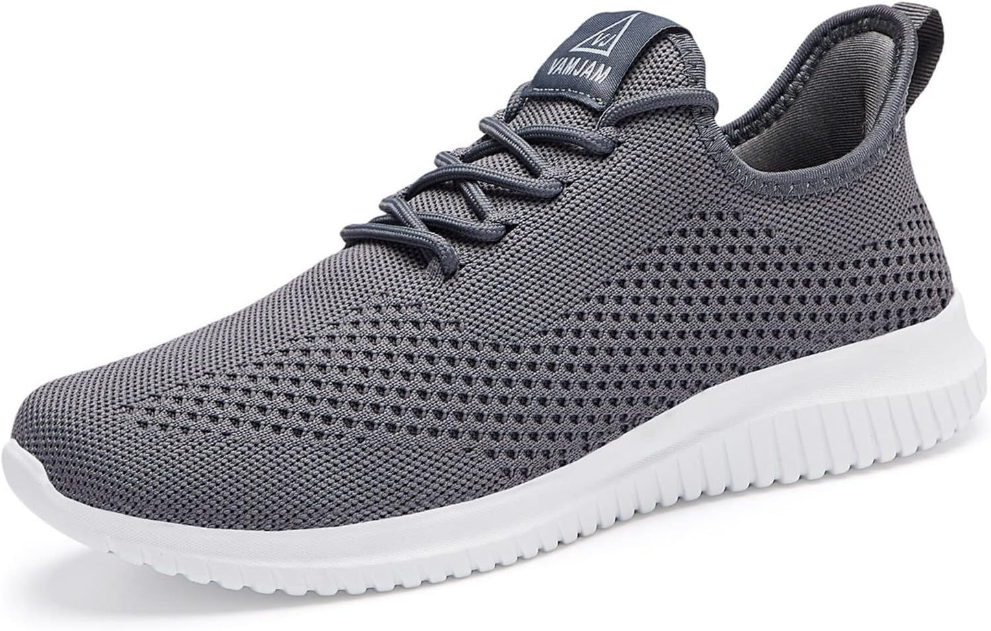 VAMJAM Men's Running Shoes Ultra Lightweight Breathable Walking Shoes Non Slip Athletic Fashion Sneakers Mesh Workout Casual Sports Shoes