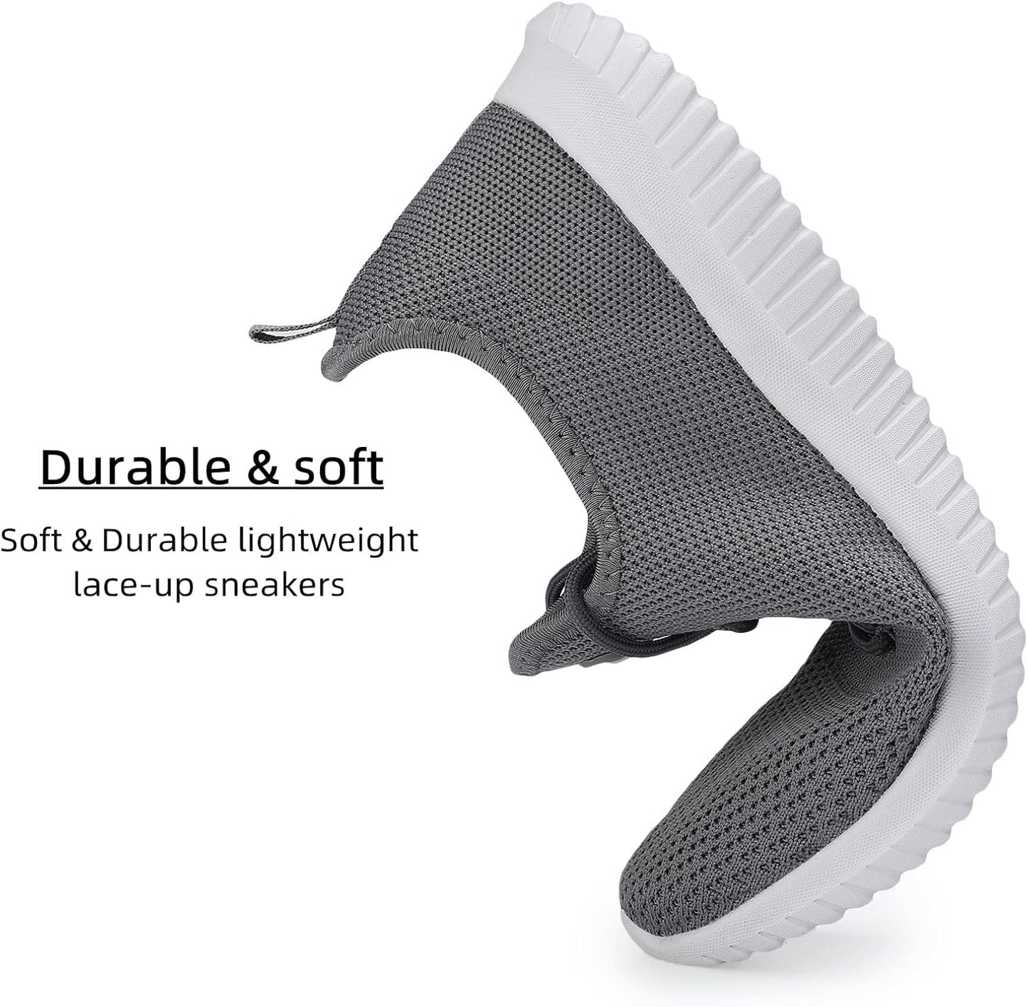 WXQ Men's Running Shoes Comfortable Lightweight Breathable Walking Shoes Mesh Workout Casual Sports Shoes