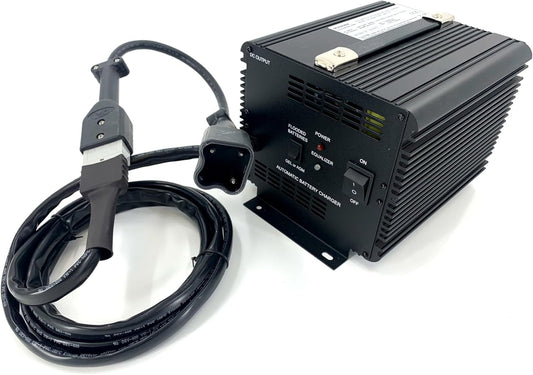 48 Volt Charger with 3-Pin Clover Drive 2 Connector for Yamaha G29 Drive Golf Carts Years 2007 to 2016 (JAC1548H-YAM-PDR)