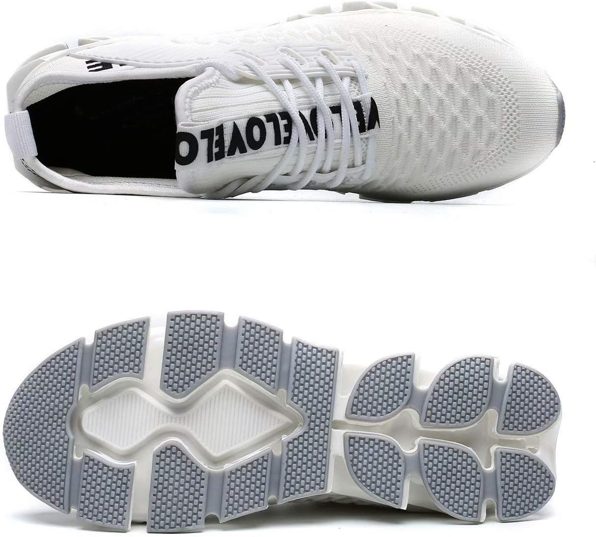 Vooncosir Men's Fashion Sneakers Breathable Mesh Running Shoes Blade Non Slip Soft Sole Casual Athletic Walking Shoes