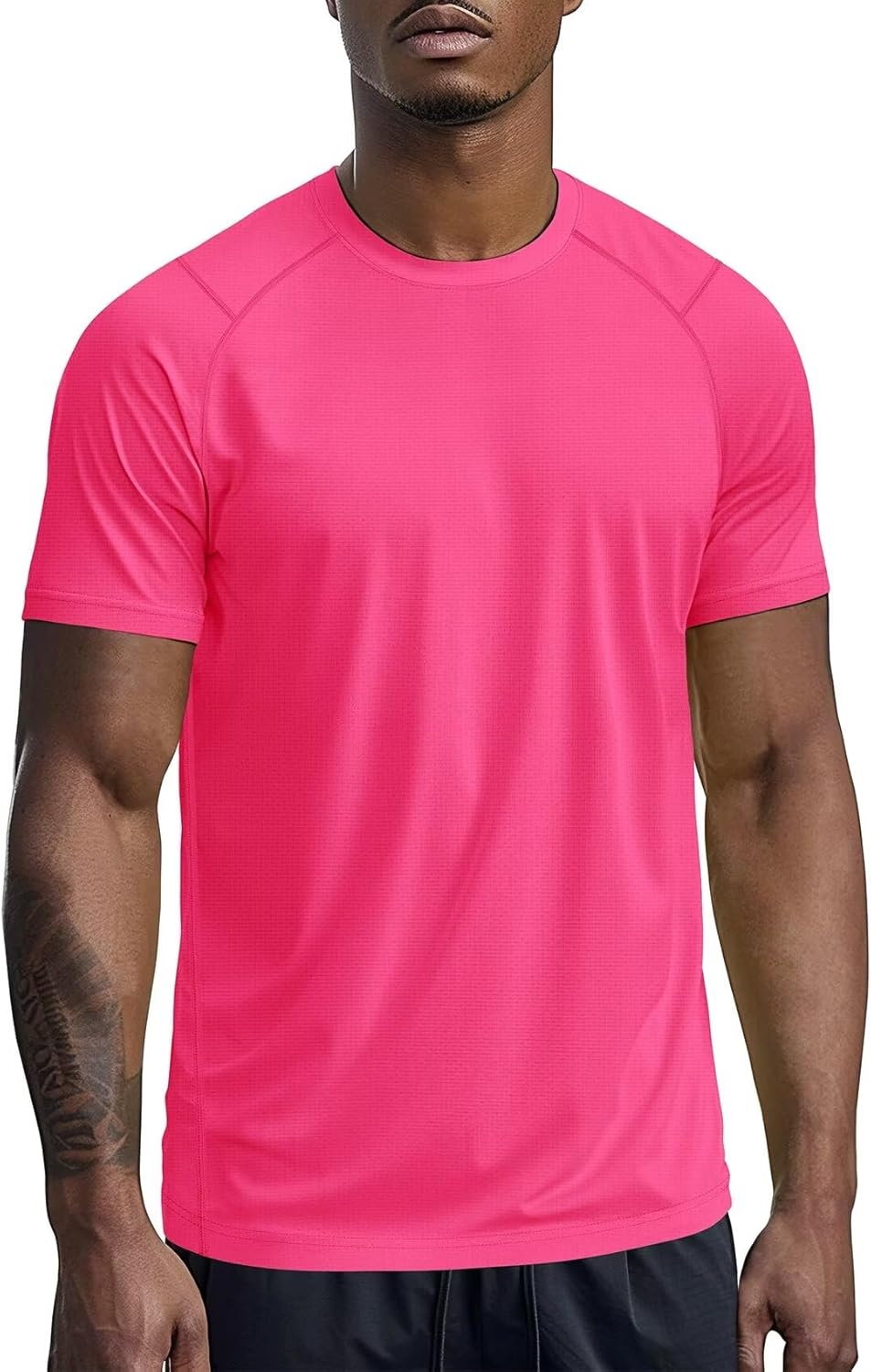 Zengjo Mens Athletic Shirts Short Sleeve Quick Dry Gym Workout Running Exercise T-Shirt Moisture Wikcing Sports Tee Top