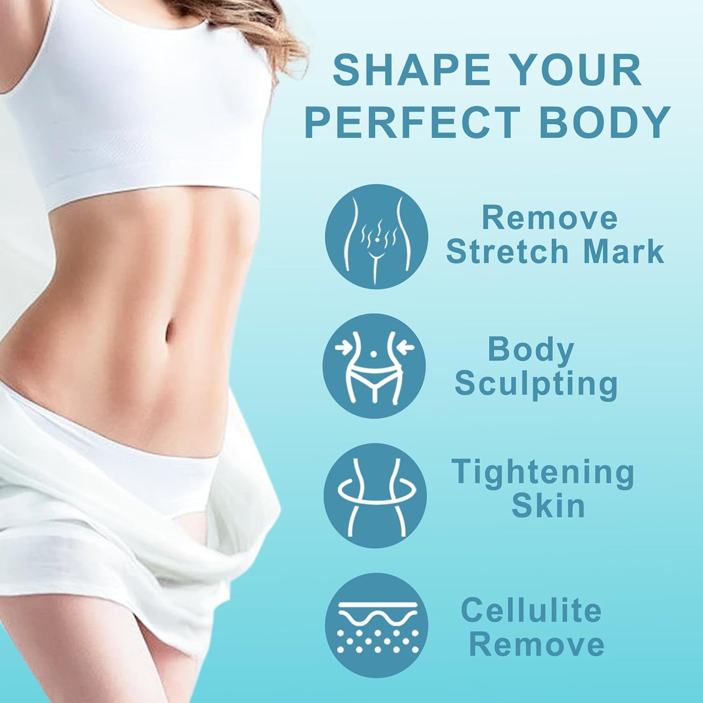 MASIKE Body Machine, Professional Handheld Multifunctional Machine – for Belly, Waist, Arm, Leg, Butt, Ideal Gift for Man&Women