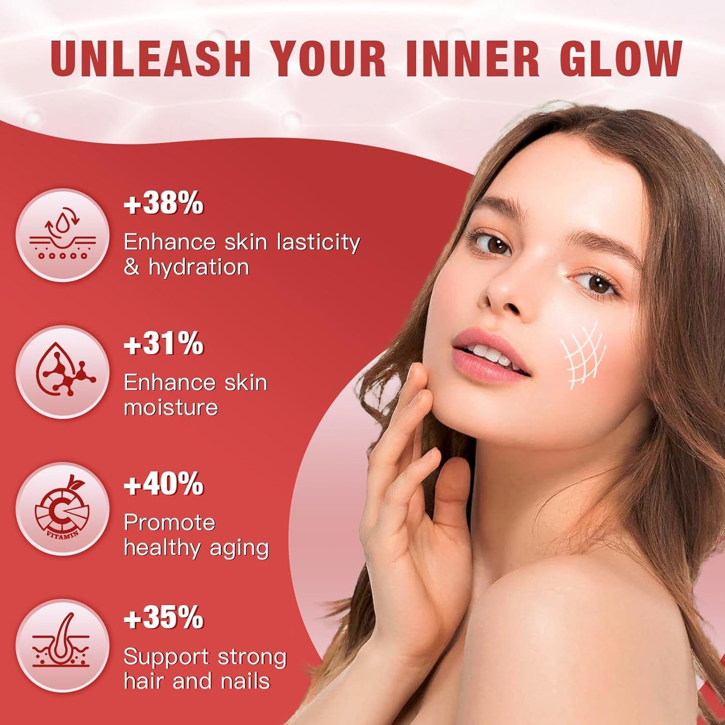 DRFOSTER Multi-Collagen-Peptide-Powder with Probiotics, 50 Servings of Hydrolyzed Collagen Peptides with Hyaluronic Acid, Biotin & Multivitamins - Supports Skin, Hair, Nails Health