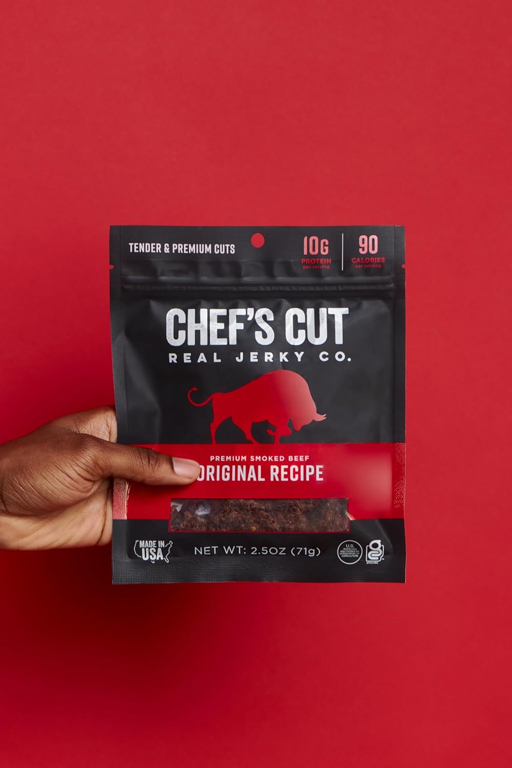 Chef's Cut Real Steak Original Recipe Jerky, 2.5 Ounce (4 Pack)
