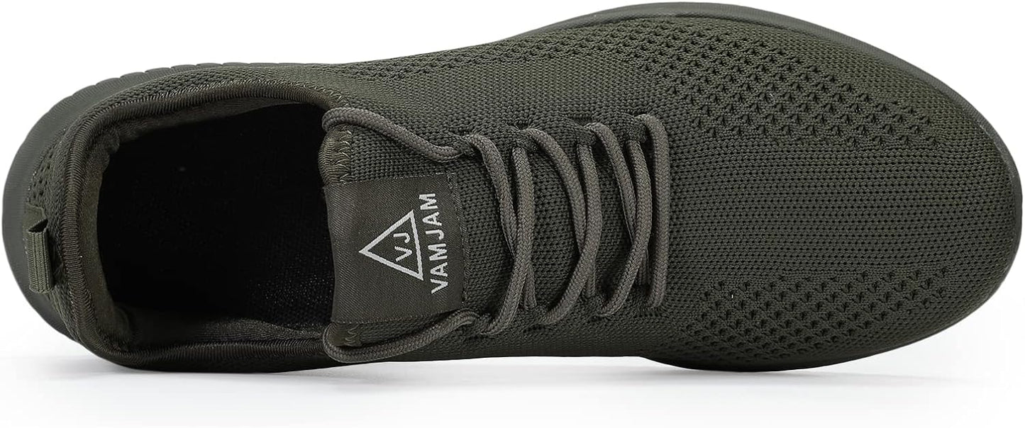 VAMJAM Men's Running Shoes Ultra Lightweight Breathable Walking Shoes Non Slip Athletic Fashion Sneakers Mesh Workout Casual Sports Shoes