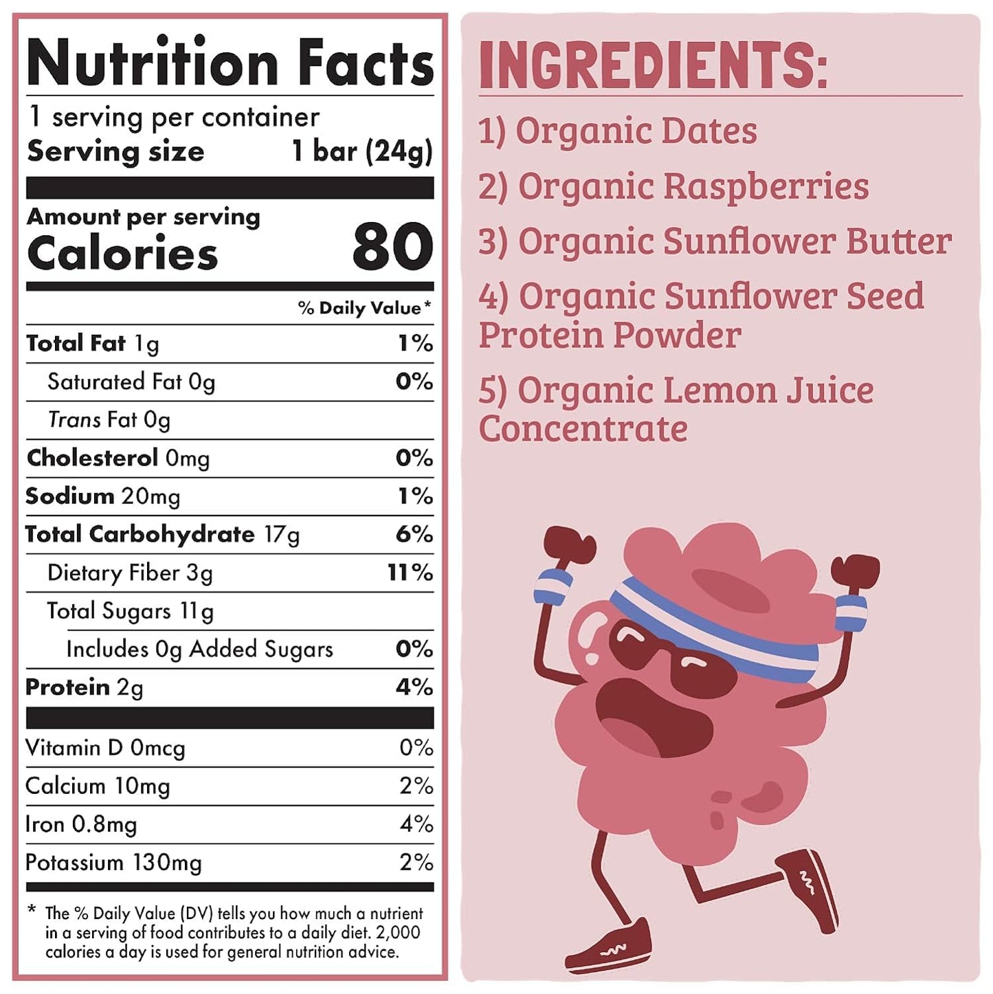 Skout Organic Raspberry Rush Kids Snack Bars (18 Pack) | Organic Kids Snack Bars | Plant-Based Nutrition, No Refined Sugar | Vegan | Gluten, Dairy, Grain, Peanut, Tree Nut & Soy Free