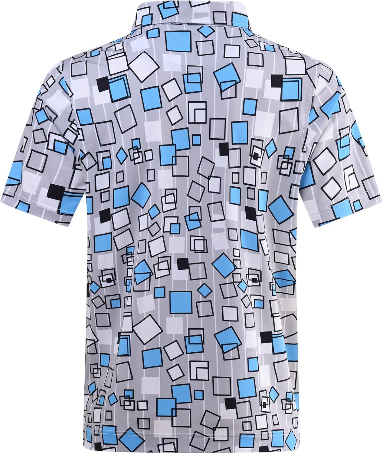 DEOLAX Mens Polo Shirts Fashion Print Mens Golf Shirt Dry Fit Mens Golf Polo Short Sleeve Quick Dry Funny Golf Shirt for Men