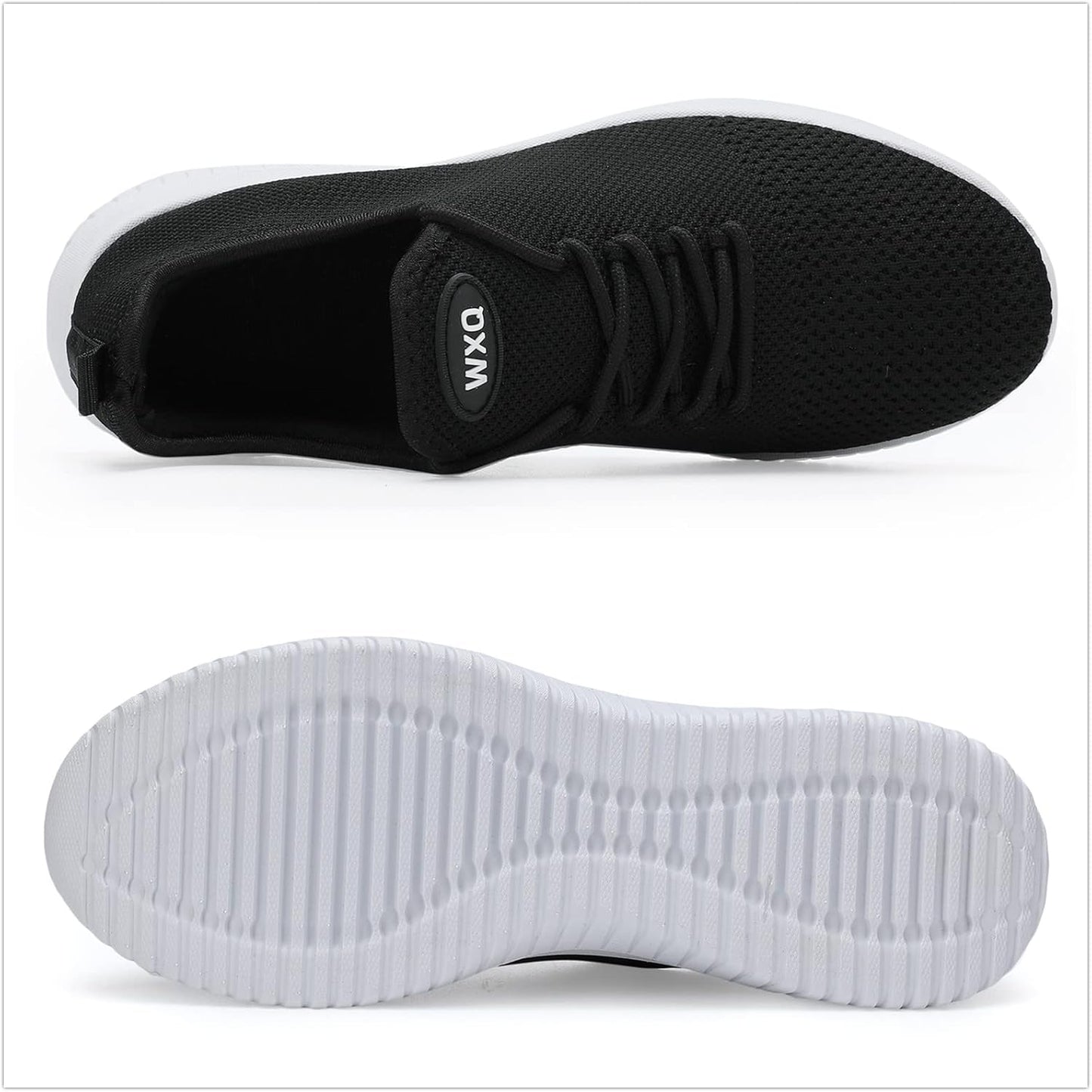 WXQ Men's Running Shoes Comfortable Lightweight Breathable Walking Shoes Mesh Workout Casual Sports Shoes