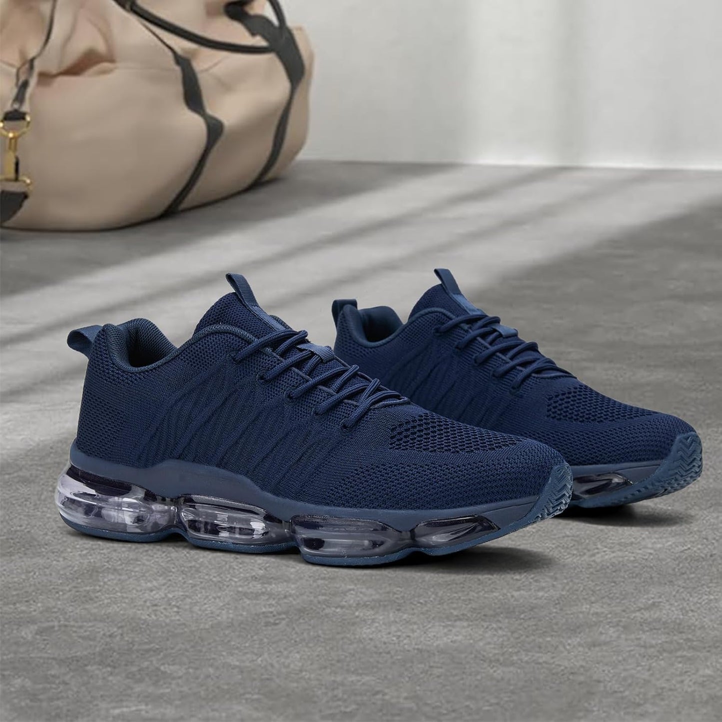 Men's Air Cushion Running Shoes Breathable Tennis Fashion Sneakers Non Slip Workout Casual Sport Shoes Gym Training Comfortable Walking Shoes