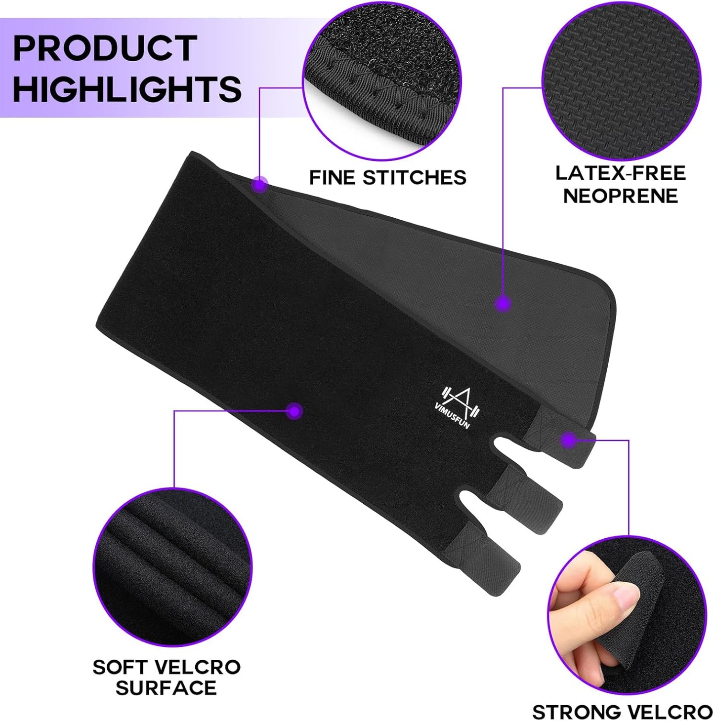 Waist Trimmer Belt Men Sweat Band Stomach Wrap, Waist Trainer for Women Workout