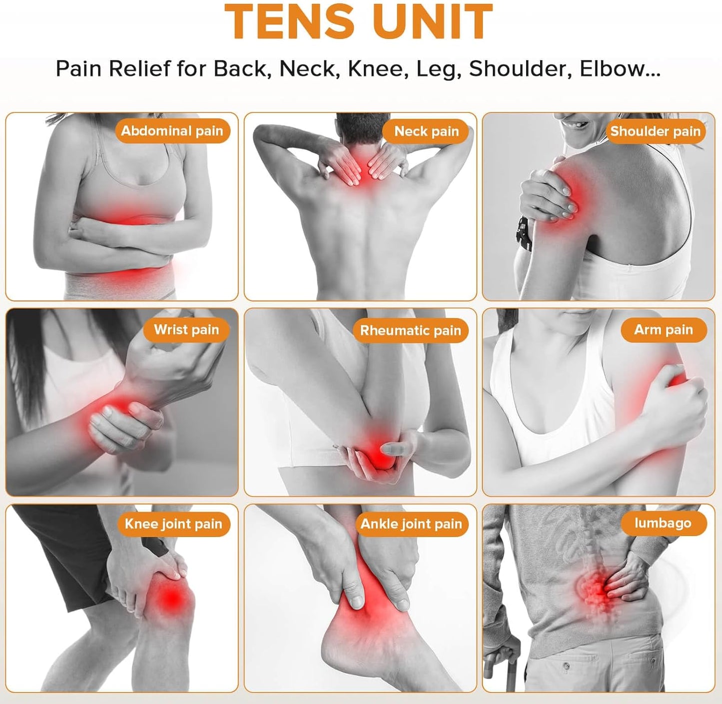 TENS Unit & EMS Pelvic Floor Muscle Exercise,36 Modes Rechargeable Dual Channel EMS Massager Machine with Pelvic Floor Muscle Electrode Probe and Travel Case