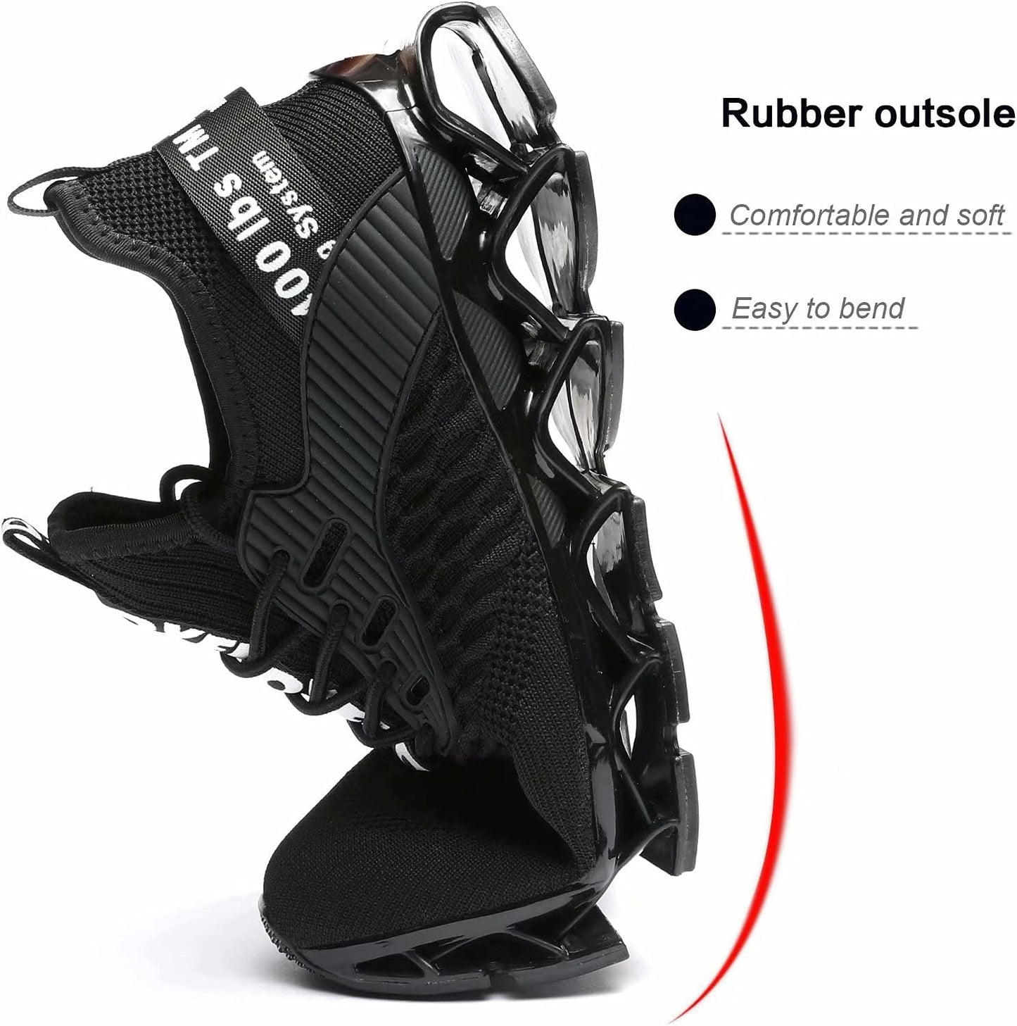 Men's Running Shoes Blade Tennis Walking Fashion Sneakers Breathable Non Slip Gym Sports Work Trainers