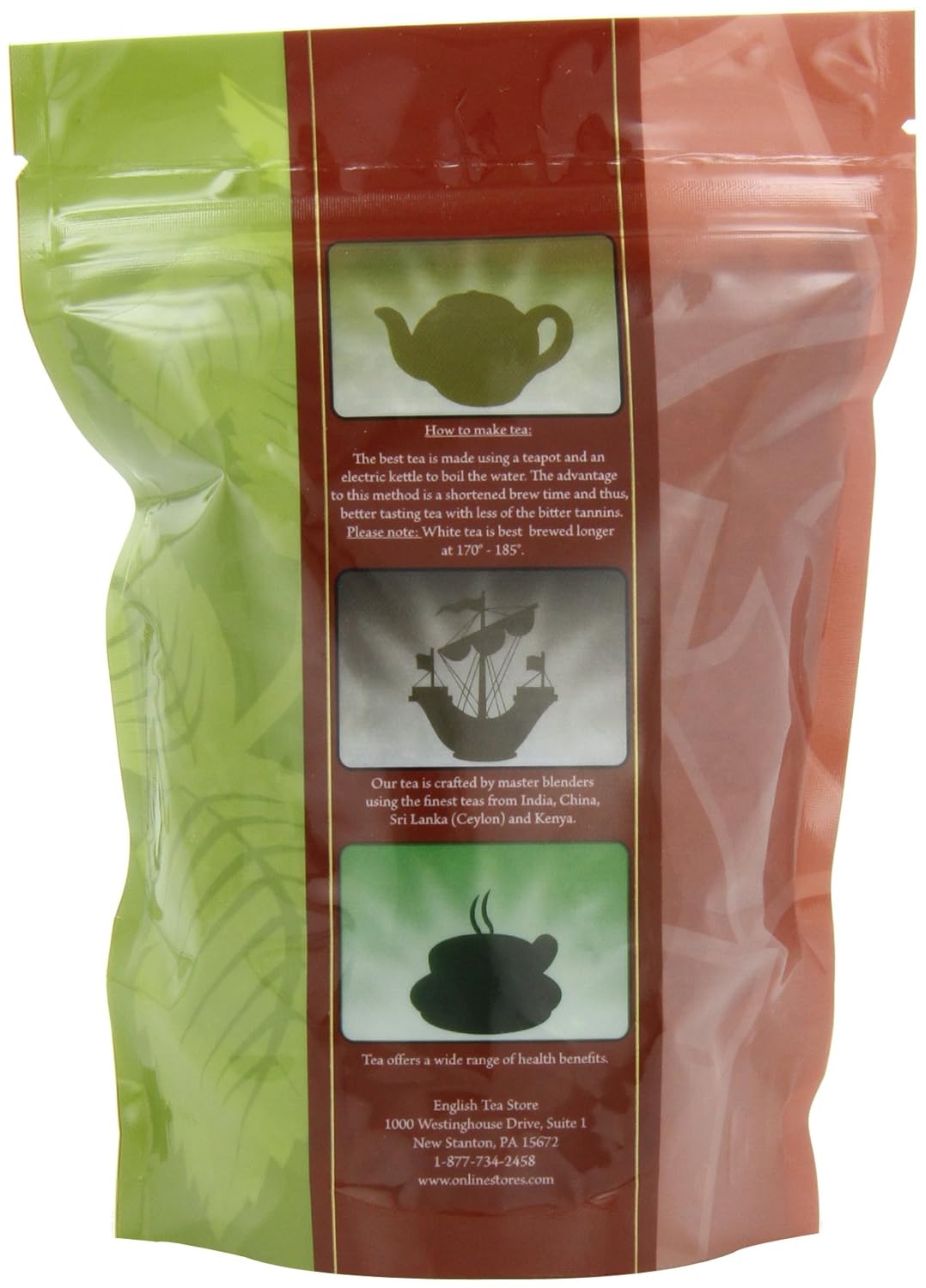 Lavender Caffeine Free Herbal Tea Pouches - 2oz | Loose Leaf Herbal Blend | French Provence Lavender | Relaxing Floral Aroma | Loose Leaf Pouches | Herbal Infusion Tea