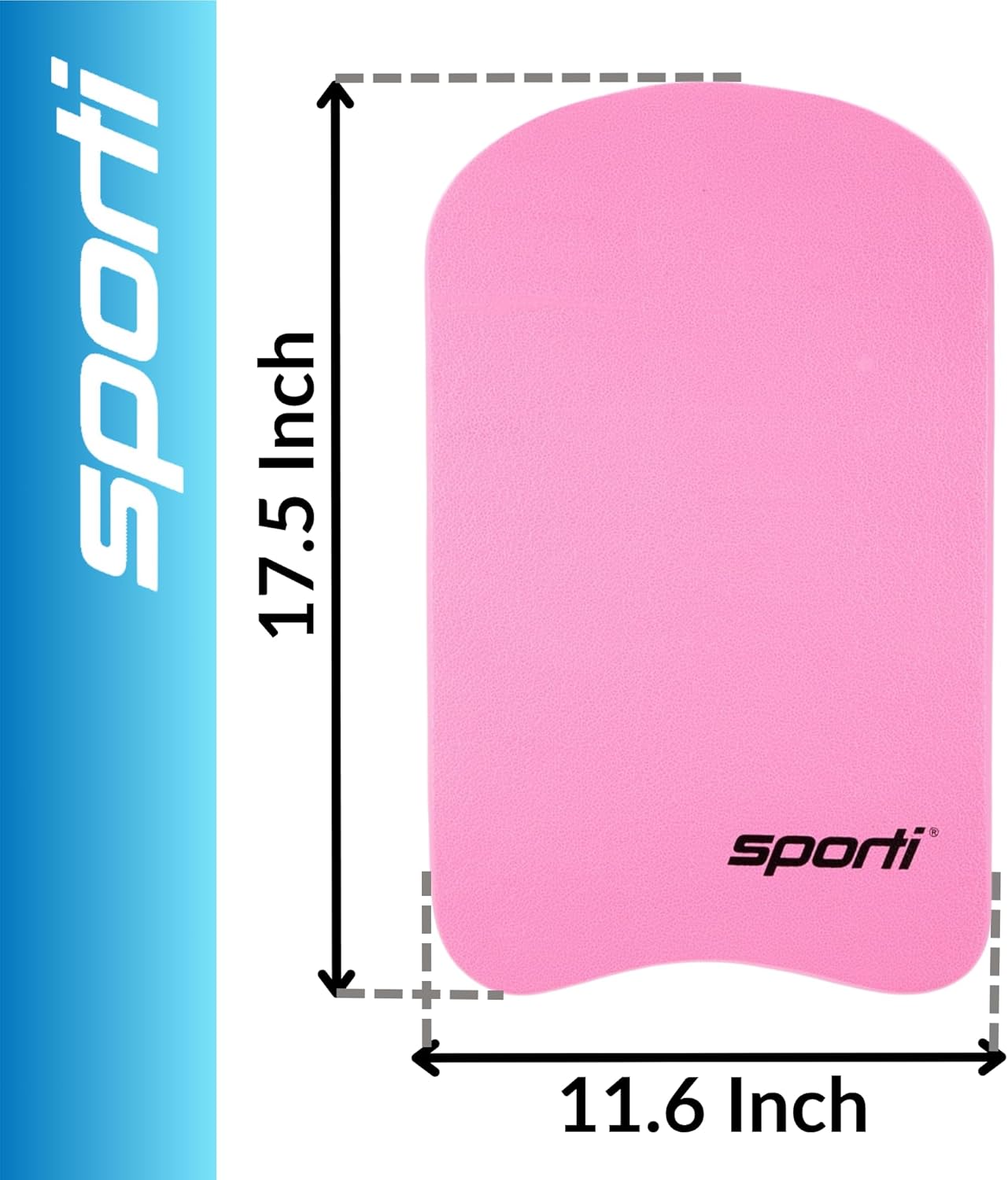 Sporti Adult Kickboard for Swim Training - Swimming Kickboard for Men Women, Water Board for Adult, Swimming Training Aid